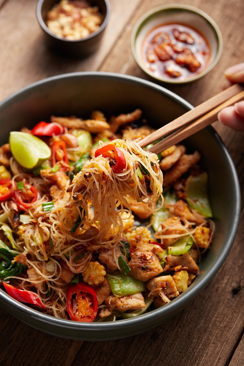 Chili Rice Noodles Dinner Recipe