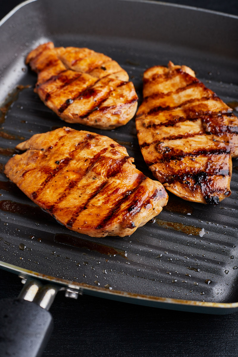 Place chicken in pan, can cook until well browned.