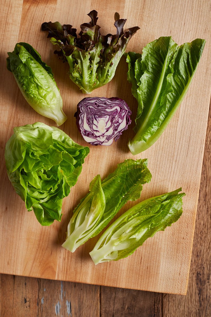 The fresh greens with crisp leaves are good ingredients salad.