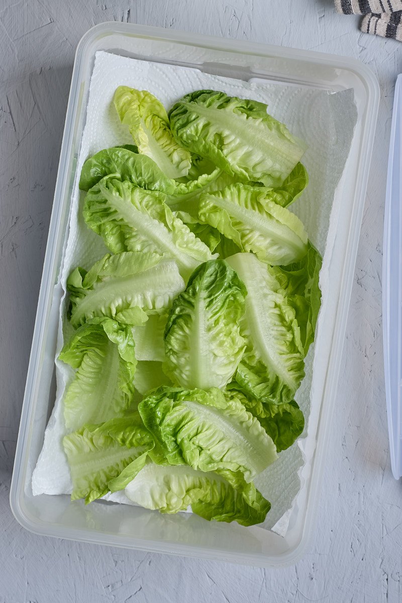 To keep cut lettuce fresh and crisp.