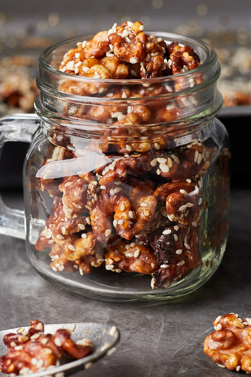 Maple Sesame Walnuts with Any Occasion