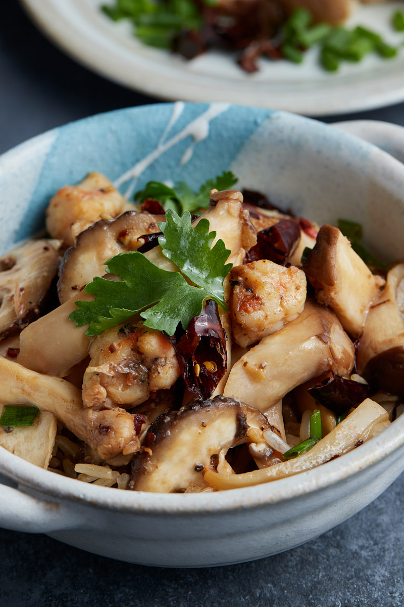 Pot Mushrooms Fried Rice