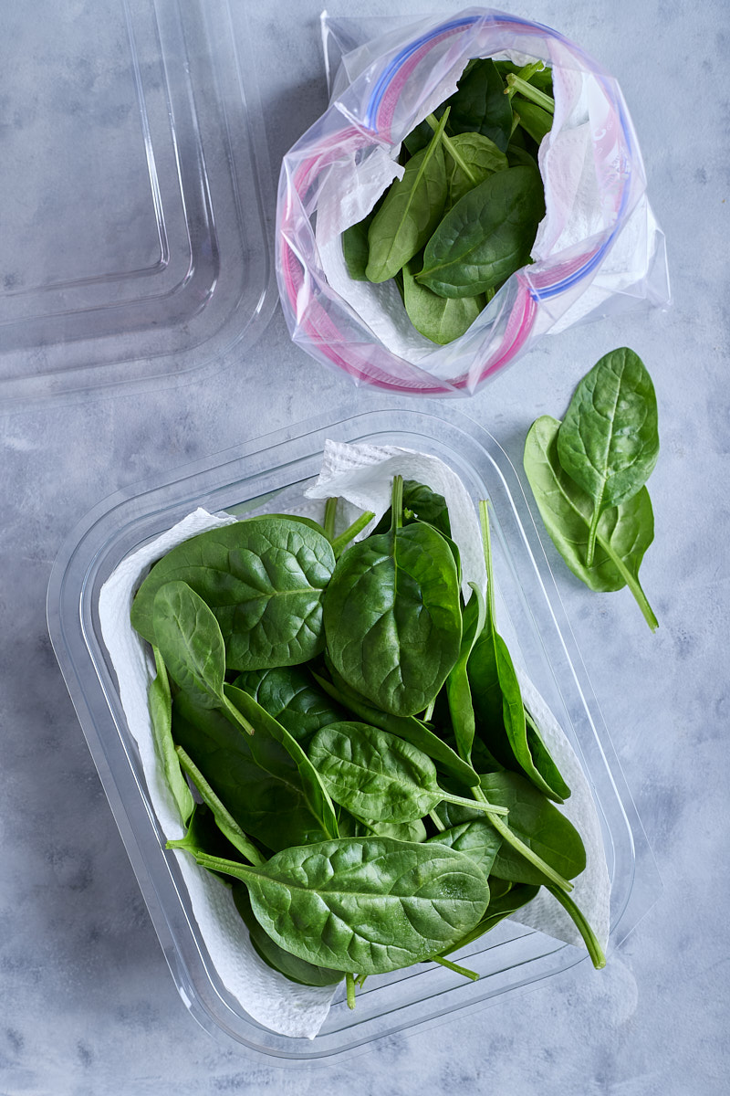 Storing Leftover Spinach