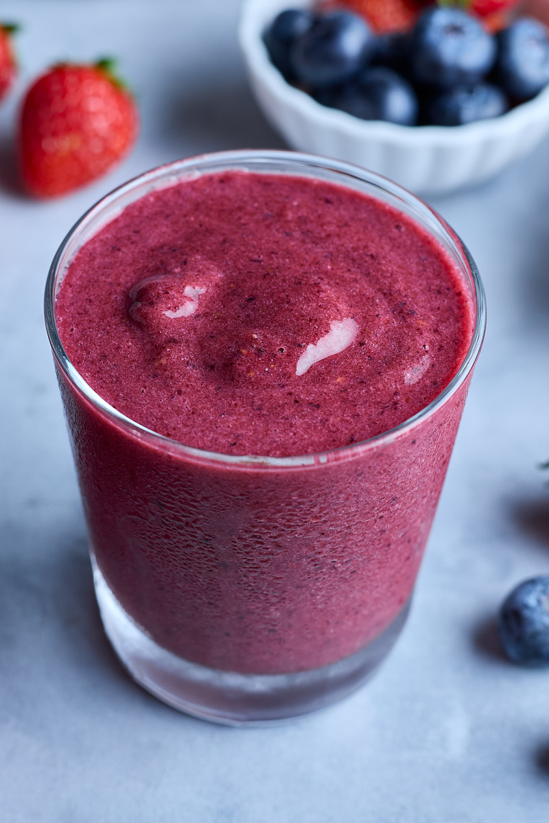 Red Berries Blended for Breakfast