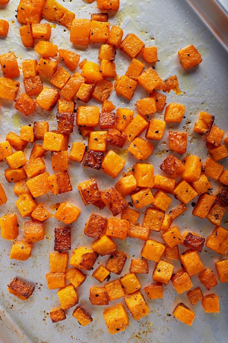 Roast butternut with melted butter.