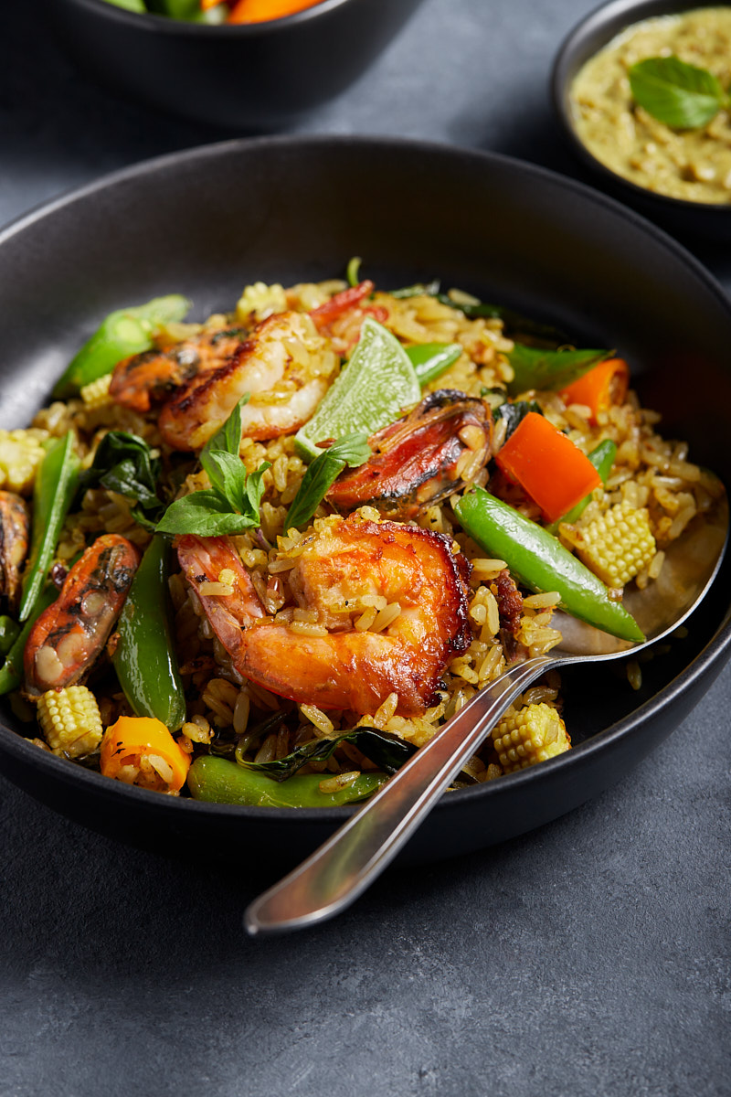 Seafood Green Curried Rice Holiday Recipe