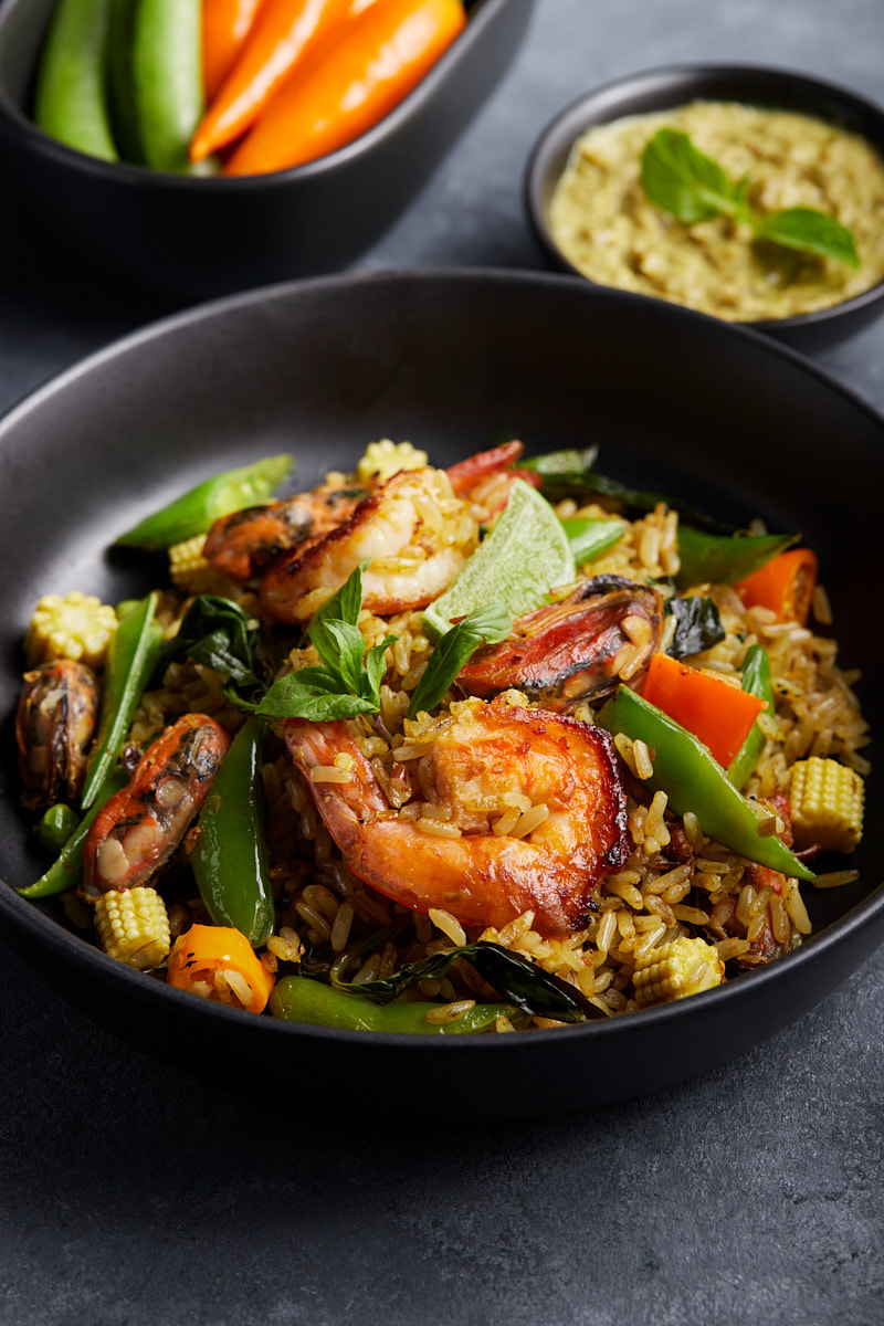 Seafood Green Curried Rice