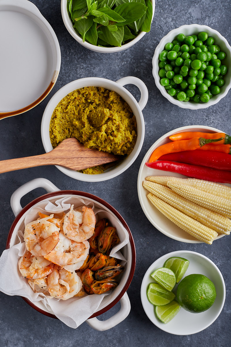 Preparing ingredients are ready before cooking.