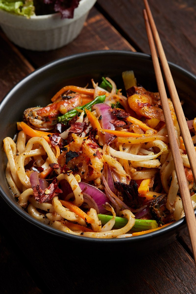 Spiced Seafood Noodles