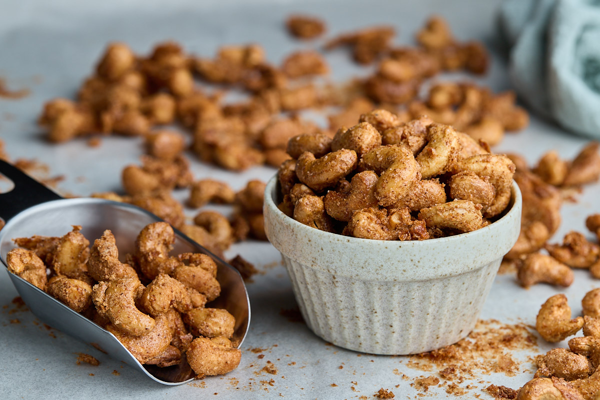 Spiced Cashew Nuts to Stock at Your Table.