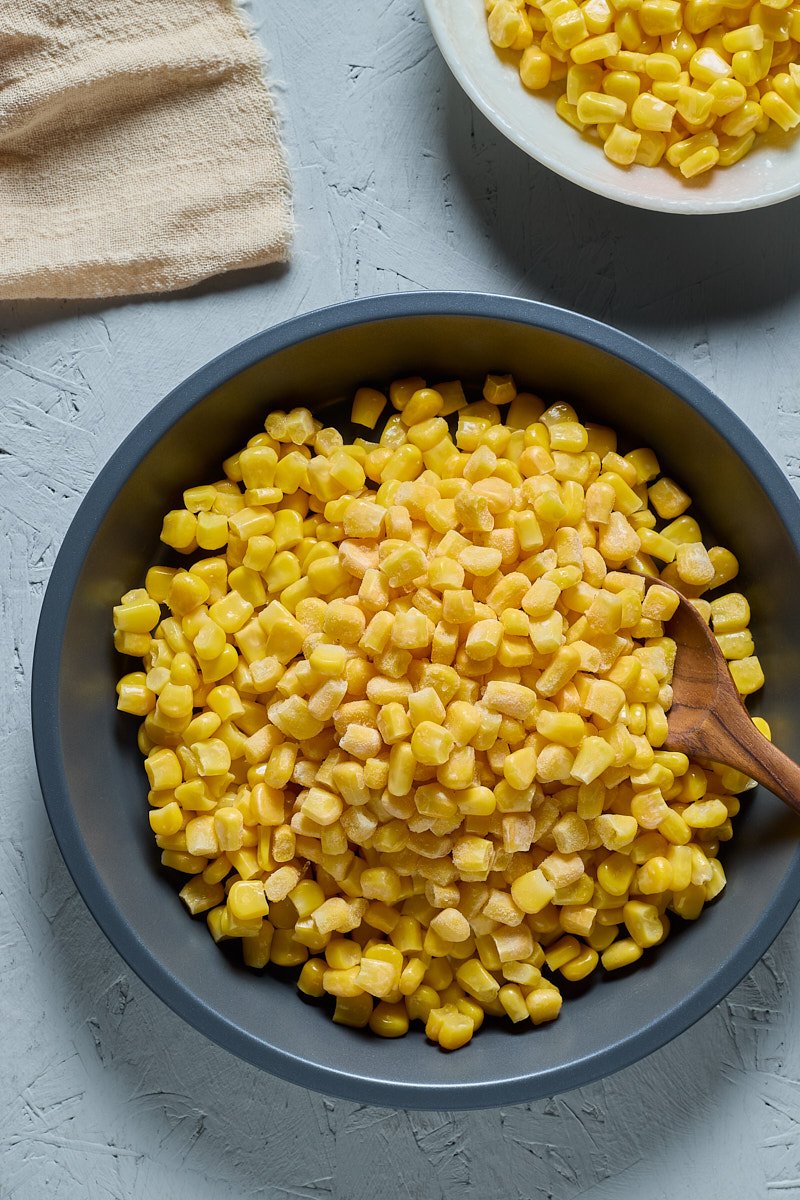 Always have frozen corn kernels in the freezer.